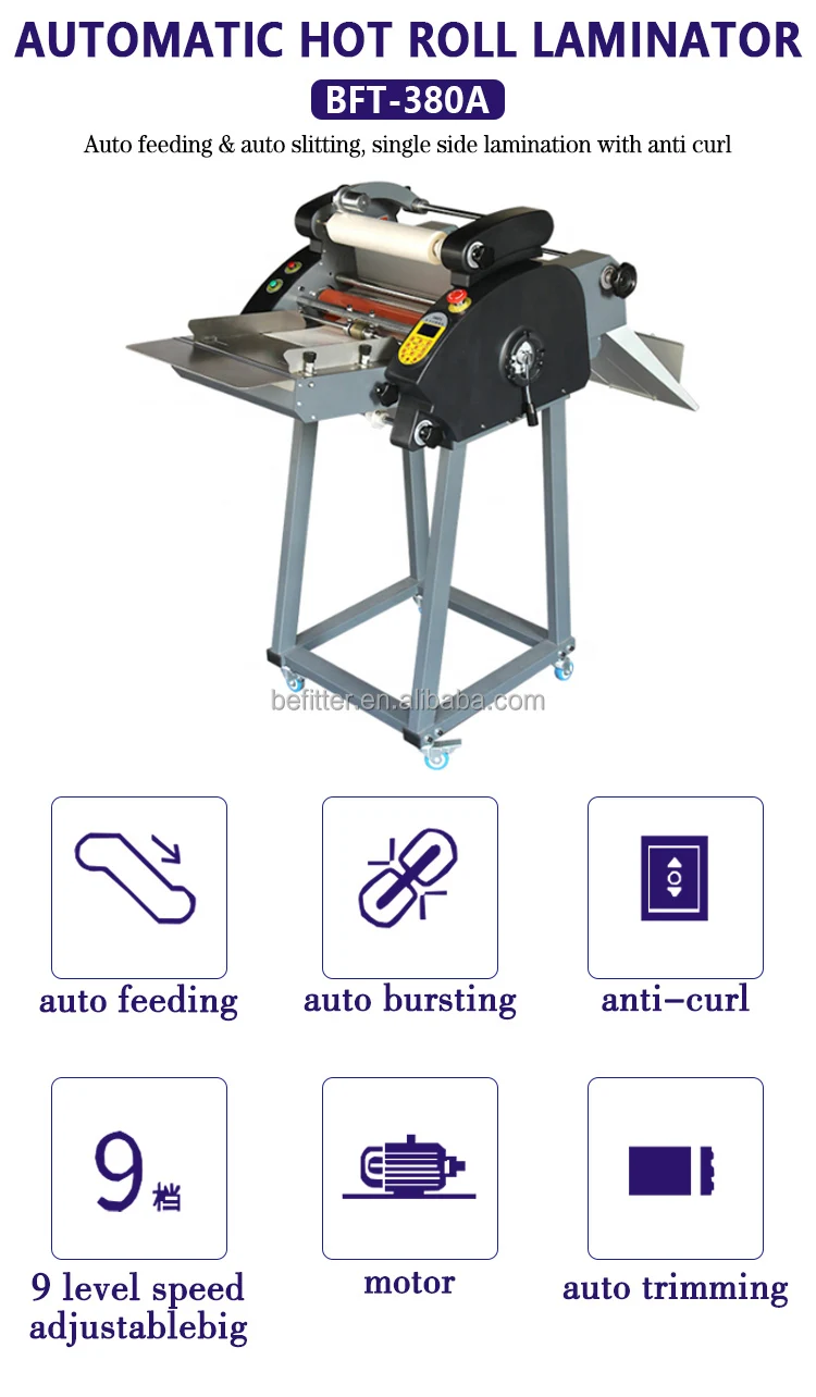 BFT-380A Factory Wholesale Fast Speed Automatic Film Laminating Machine With Auto Feeding A3 Paper Laminating Machine