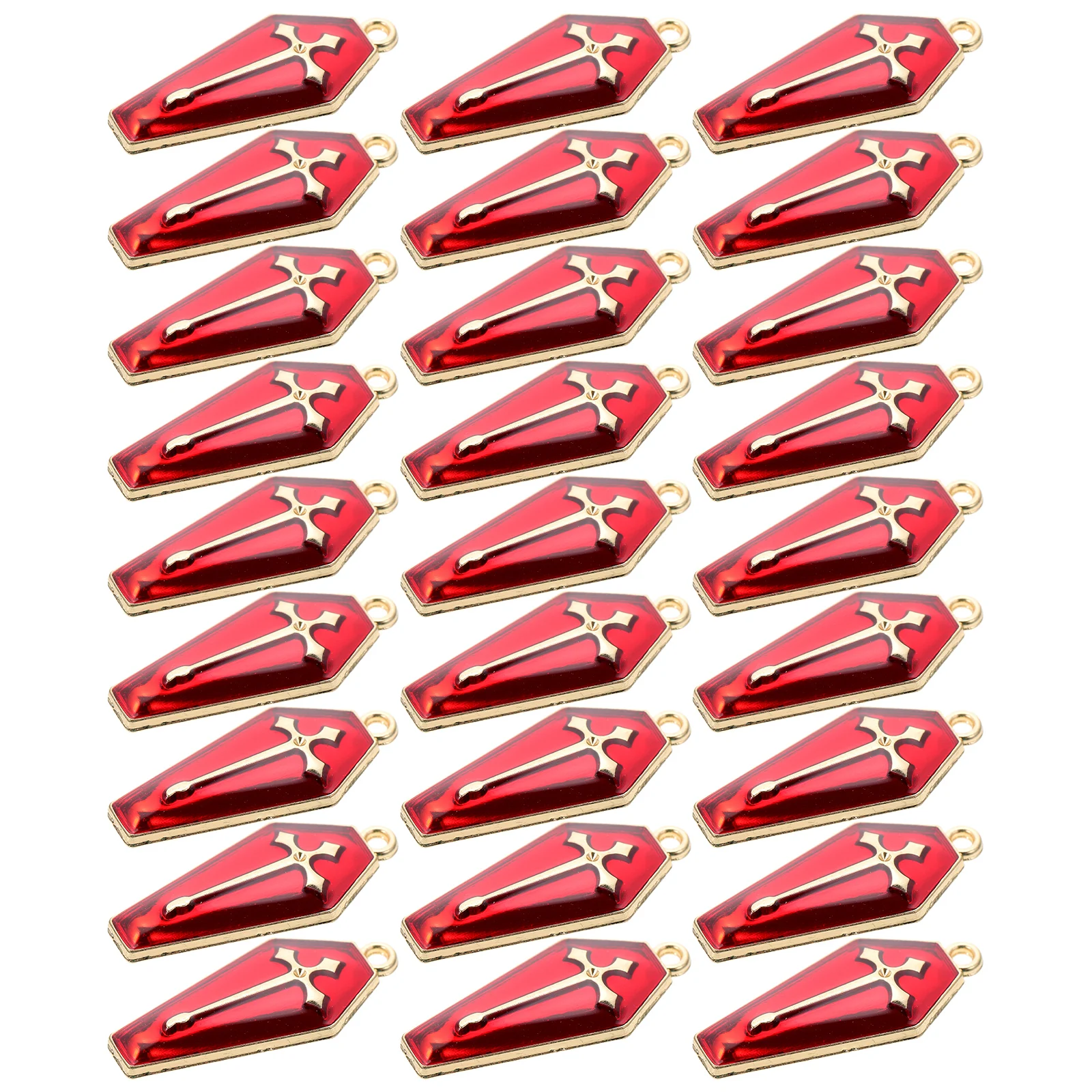 

30 Pcs Jewelry DIY Accessory Key Chain Pendant Cross Charms for Necklaces Plated