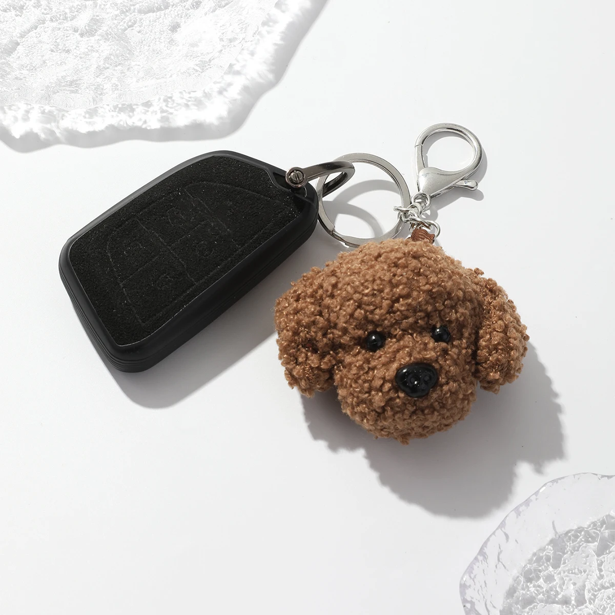 LLavero de oso de peluche para niñas, llaveros de muñeca de conejo, bolso, colgante de coche, llaveros de moda, accesorios para regalos