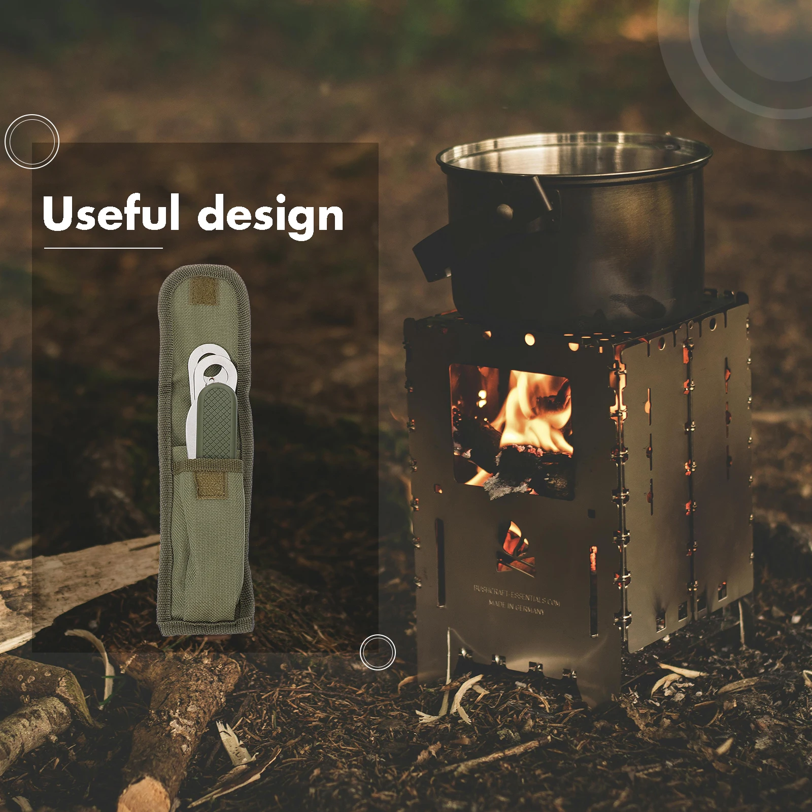 

1 set Multifunctional Camping Cutlery Set Spoon Fork Stainless Steel Travel Kit Party Tableware Outdoor Dining