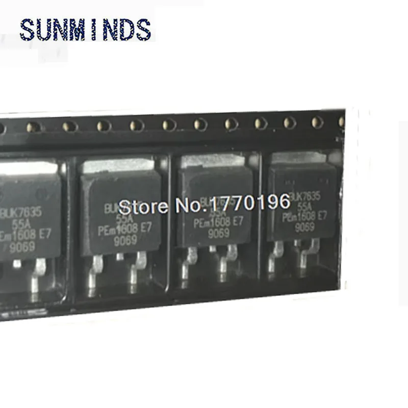 10Pcs BUK7635-55A  BUK7635  ic TO-263 for AUDI J518  ECU reported electrical circuit fault damage transistor