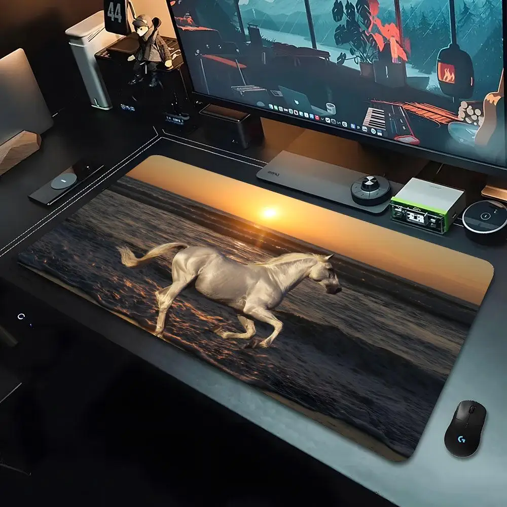 HORSE BEAUTIFUL anti-knock Mouse Pad xxxl Gamer Mouse Pad Large Mouse Mat Natural Rubber Desk Rug PC Desk Mats Design