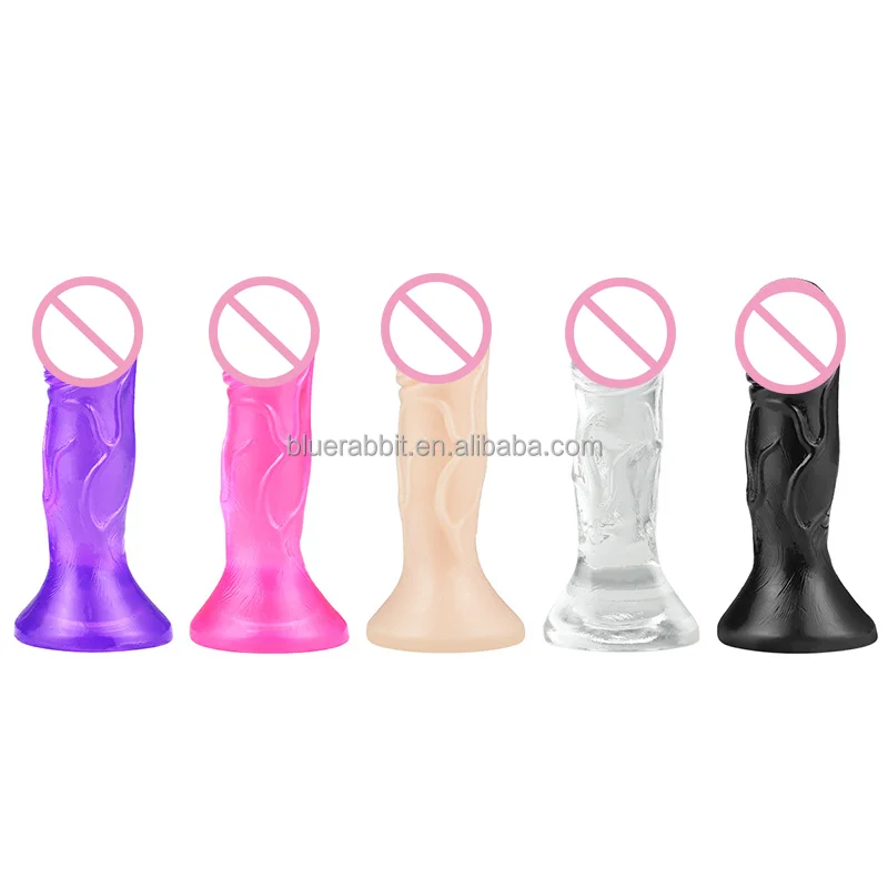 Transparent Jelly Dildos Small Size Ultra Soft 4.84 inch Short Lifelike Penis for Women Sex Masturbation Anal Dildos