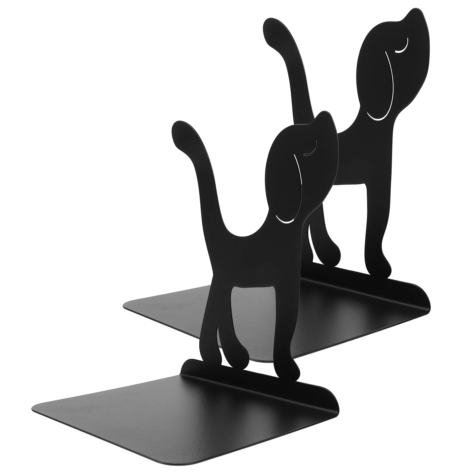 2 Pcs Dogs Animal Bookends Office Bookshelf Decorative Desk Household Student Shelves