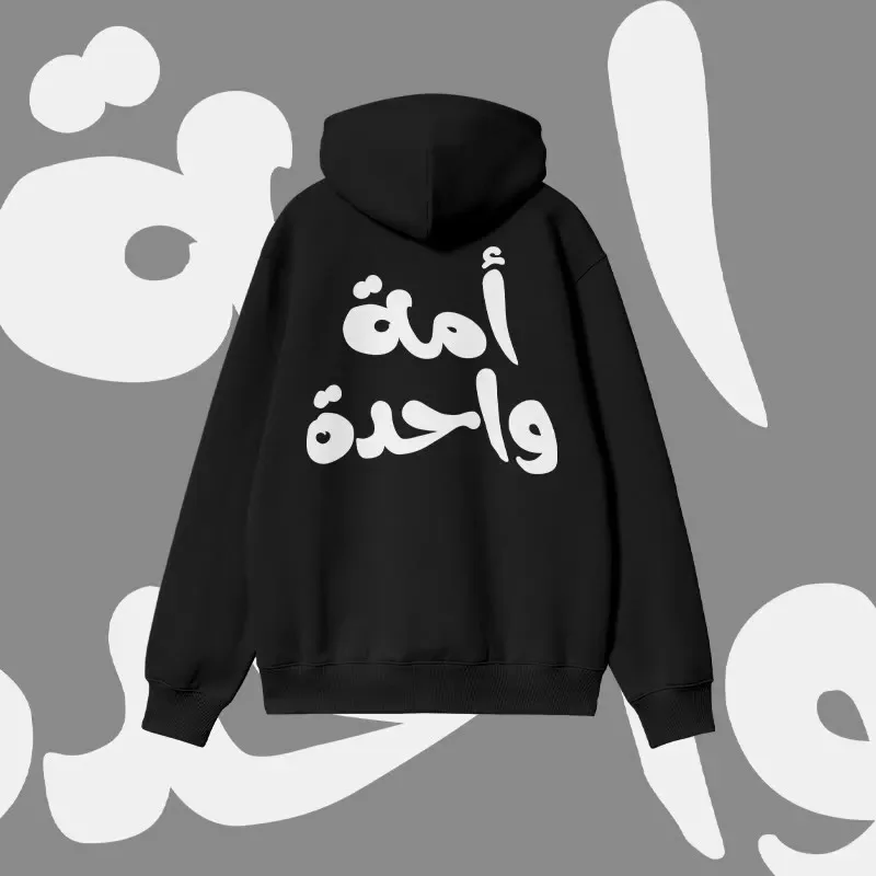 سترة بغطاء للرأس مطبوعة من القطن 100% لخريف وشتاء 2025 فاخرة راقية لكل من الرجال والنساء Y2k