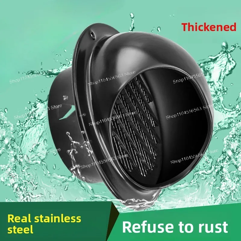 Round Soffit Vent Grille With Mesh Cover Air Vent Pipe Connector For Bathroom Warehouse Outdoor Ventilation Use