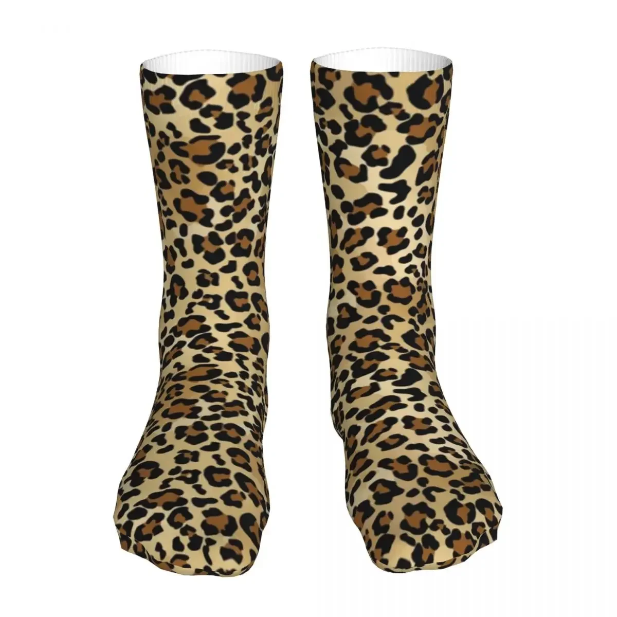 Men Cycling Pretty Simple Animal Print Leopard Socks Cotton Harajuku Savage Safari Wild Women Sock