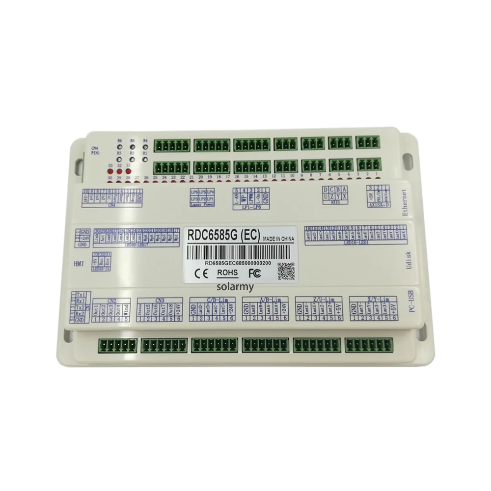 Поддержка 6 лазерных каналов RuiDa Off Line Control Card RDC6585G с 5-дюймовым цветным экраном для станка для лазерной гравировки и резки CO2