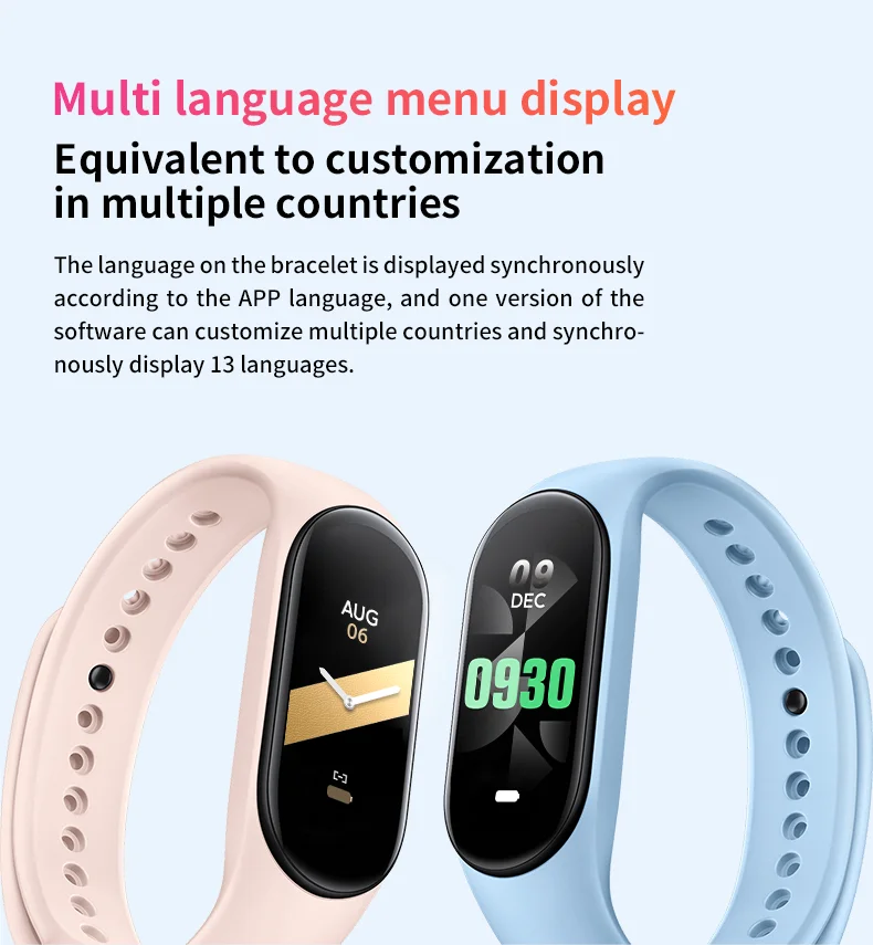 M8 Fitness Tracker Classic Smart Bracelet Pedometer Health Calories Multi Modes MSG Whatsapp X Notifications