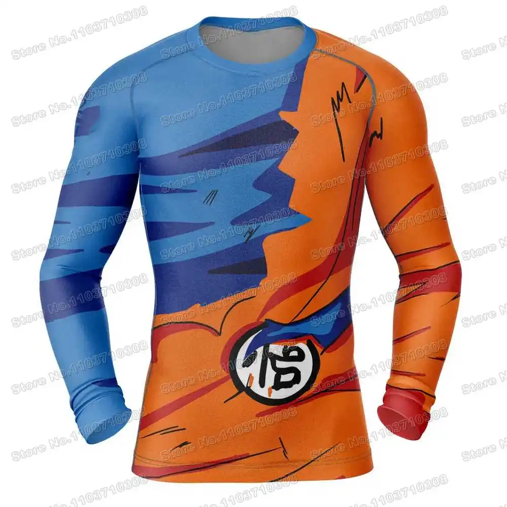 Traje de batalla Vegeta, camiseta de surf de Anime, traje de baño de playa, pantalones cortos de gimnasio para buceo, MMA BJJ, conjuntos de Fitness Jiu Jitsu para hombres