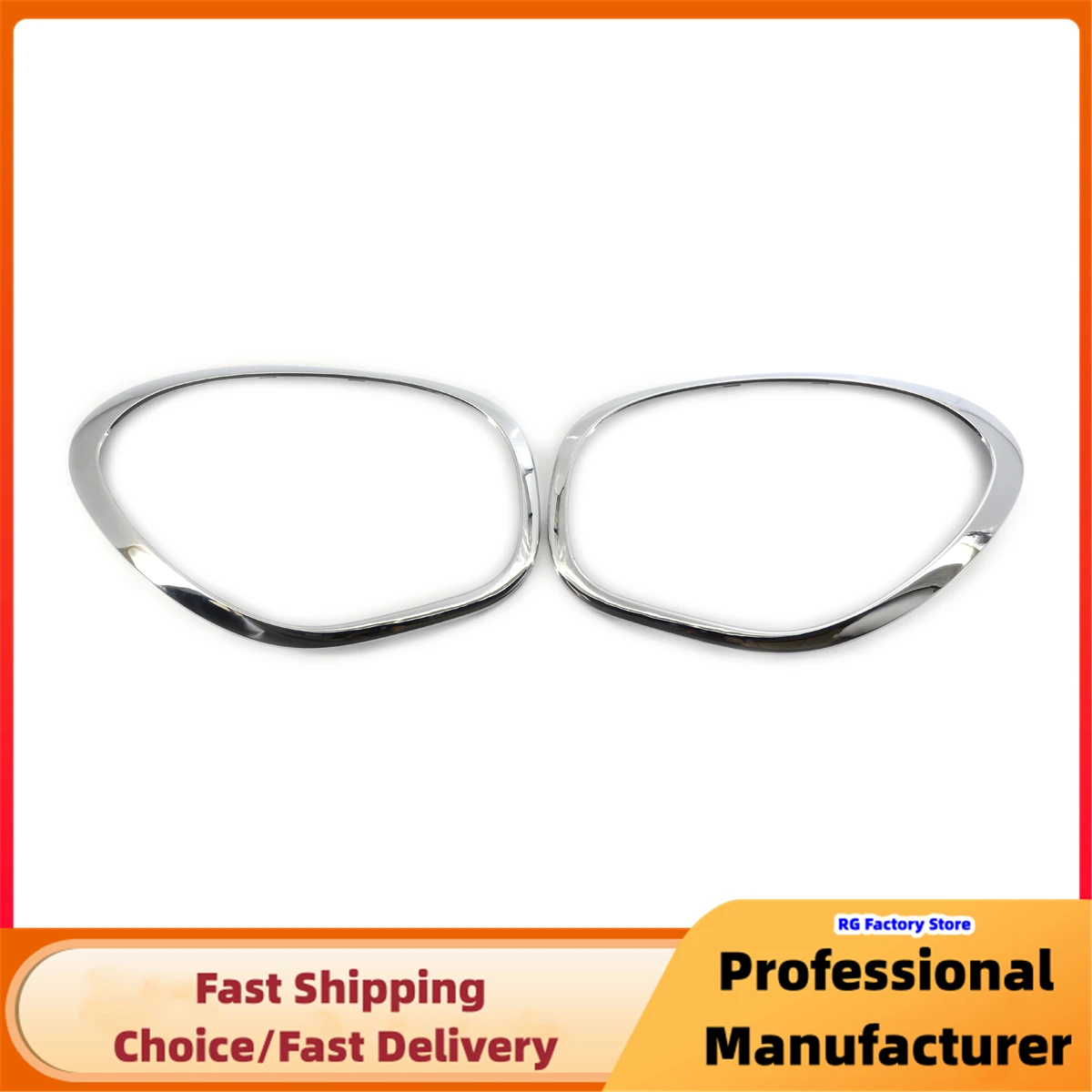 1Pair Headlamp Tailight Bezel Decor Cover For MINI R60 Cooper Countryman 2011-2016 Headlight Ring Bezel Trim Surround Cover