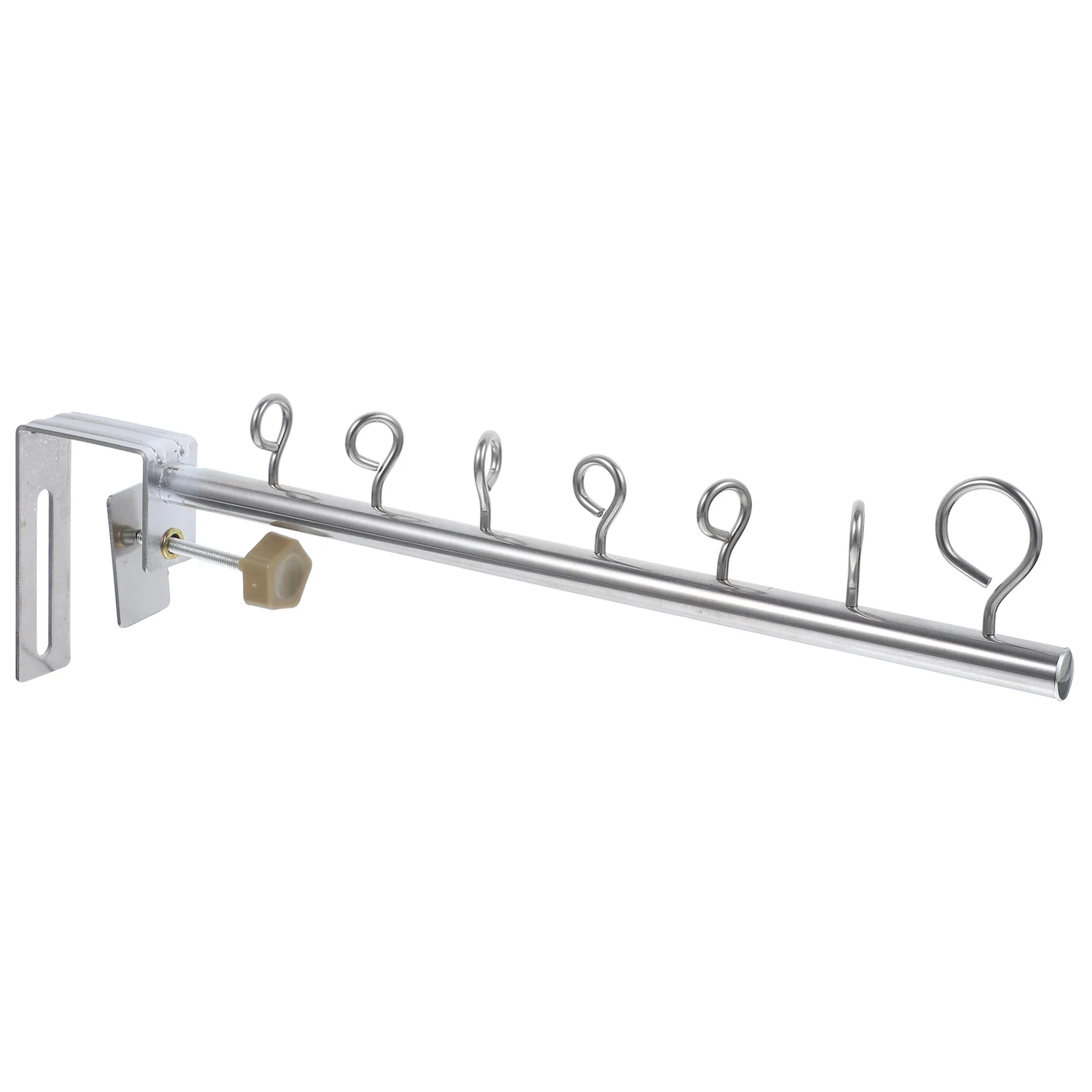 

Balcony Laundry Hanger Detachable Multi-Hole Stainless Steel Clothes Holder Folding Drying Rack Sturdy Household Laundry Hanger