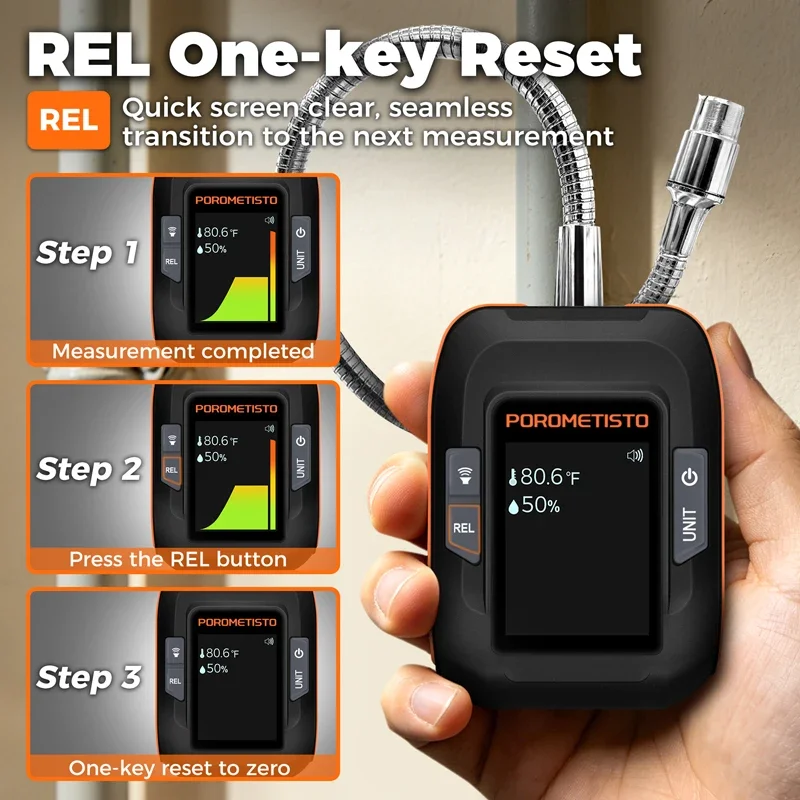 GD01 Gas Leak Detector Combustible Natural Gas Air Conditioning Leak Detection Tool Halogen Tester With Audible And Visual Alarm - view 4