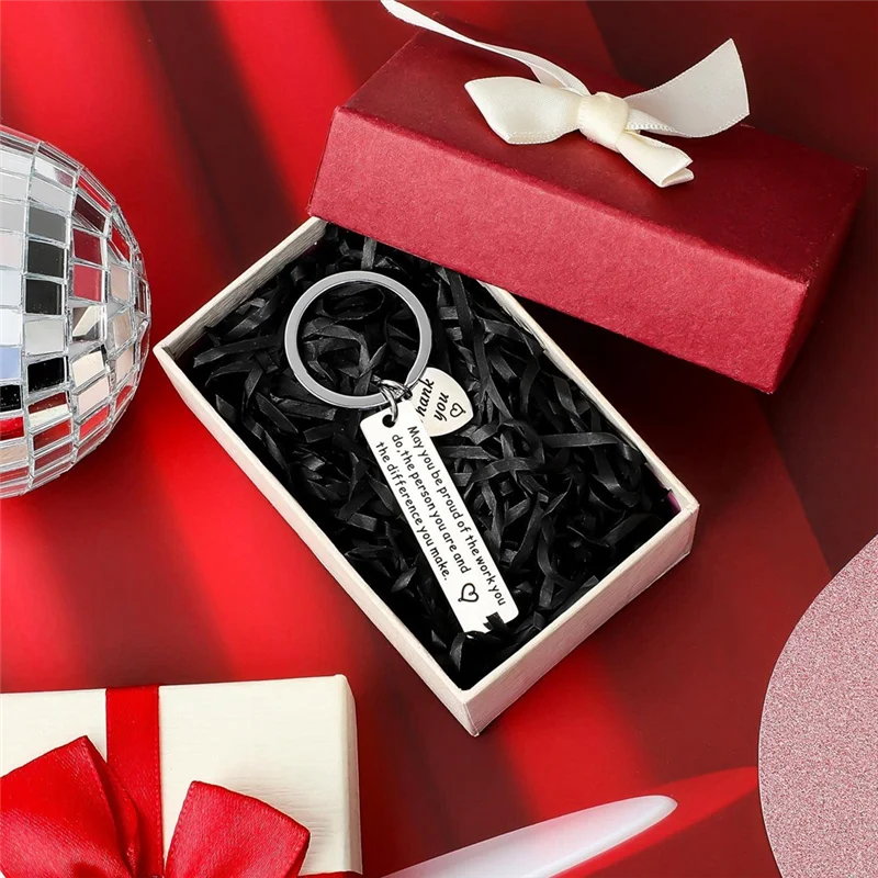 6 قطعة شكرا لك الهدايا المفاتيح التقدير المفاتيح جعل الفرق هدايا ملهمة زميل العمل ترك الهدايا