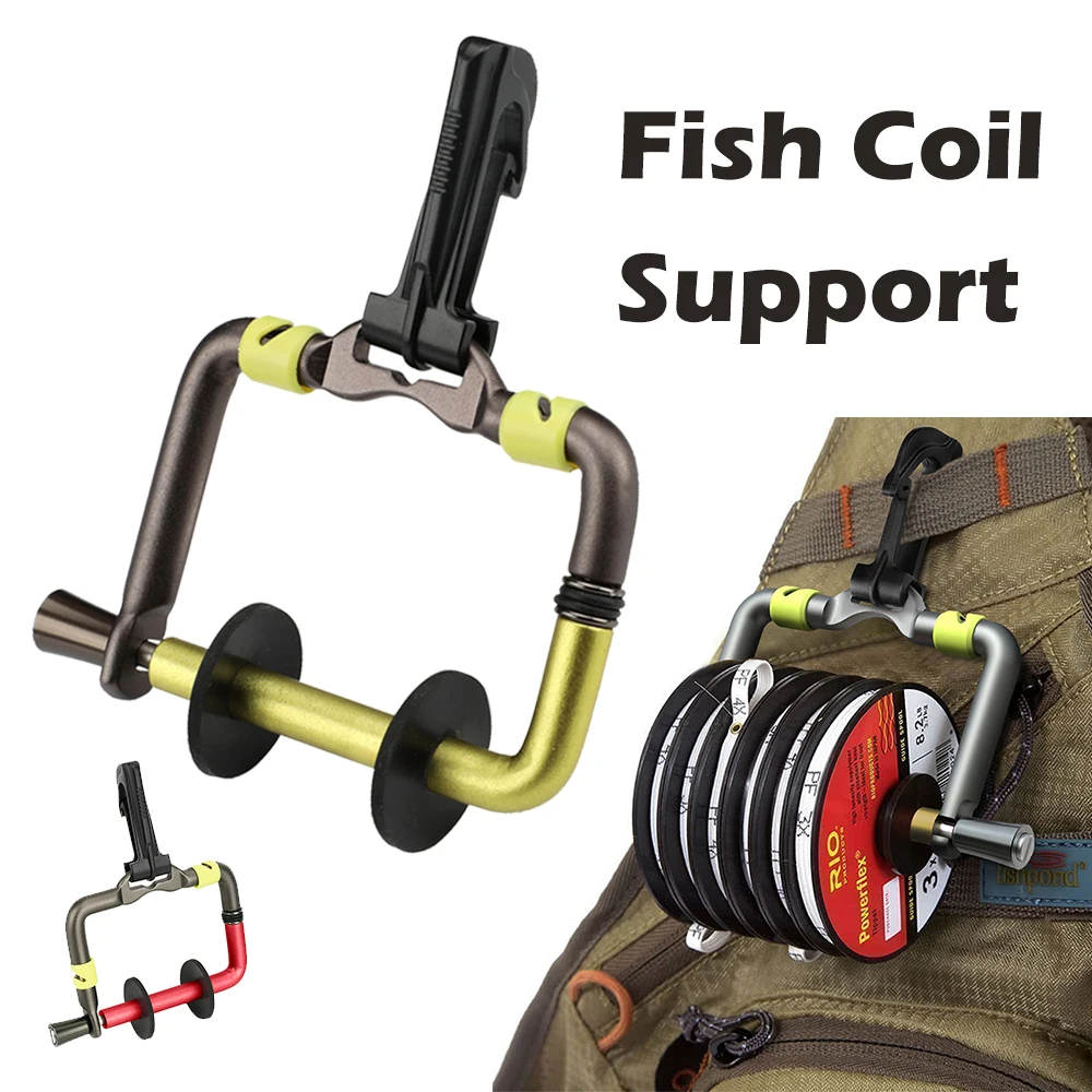 Fish Coil Support Fishing Line Tippet Spool Is Inserted Into The Holder Fishing Line Coil Support Fishing Holder Spool Gear