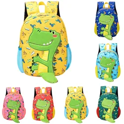 School Starts Season Student Bag Fashion Breathable Dinosaur Print Child Zipper Cartoon School Bag Backpack Bookbags Back Pack