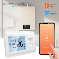 Tuya Smart Wifi Boiler Thermostat Wifi Battery Operated Thermostat Gas Boiler Wireless Room thermostat For Alexa Google Home