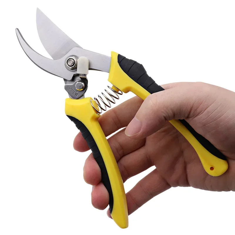 ตรงหัว Bypass Pruning กรรไกร Crane สแตนเลสสวนเครื่องมือ PP + TPR Antiskid จับกรรไกรสำหรับ Bonsai พืชดอกไม้