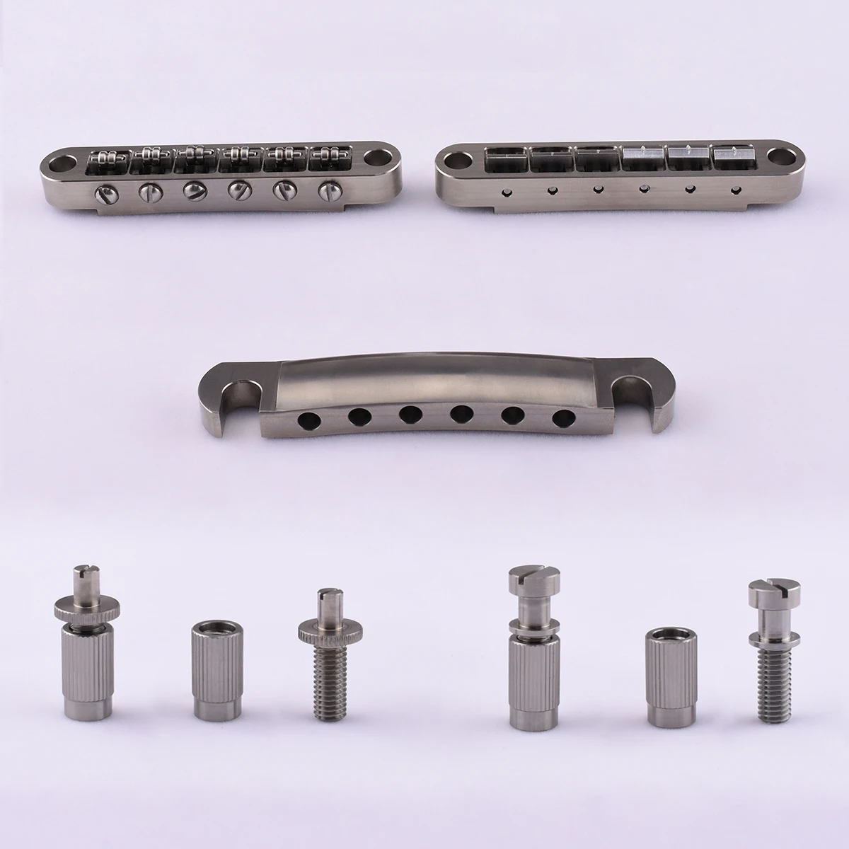 【Made in Japan】1 Set Titanium Alloy Tune-O-Matic Roller Saddle Bridge For LP SG