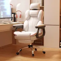 Rotating Chair Office Ergonomic Mesh Wheels Dining Adhd Chaise Longue Design Pink Swivel Individual Reclining Armchair Computer