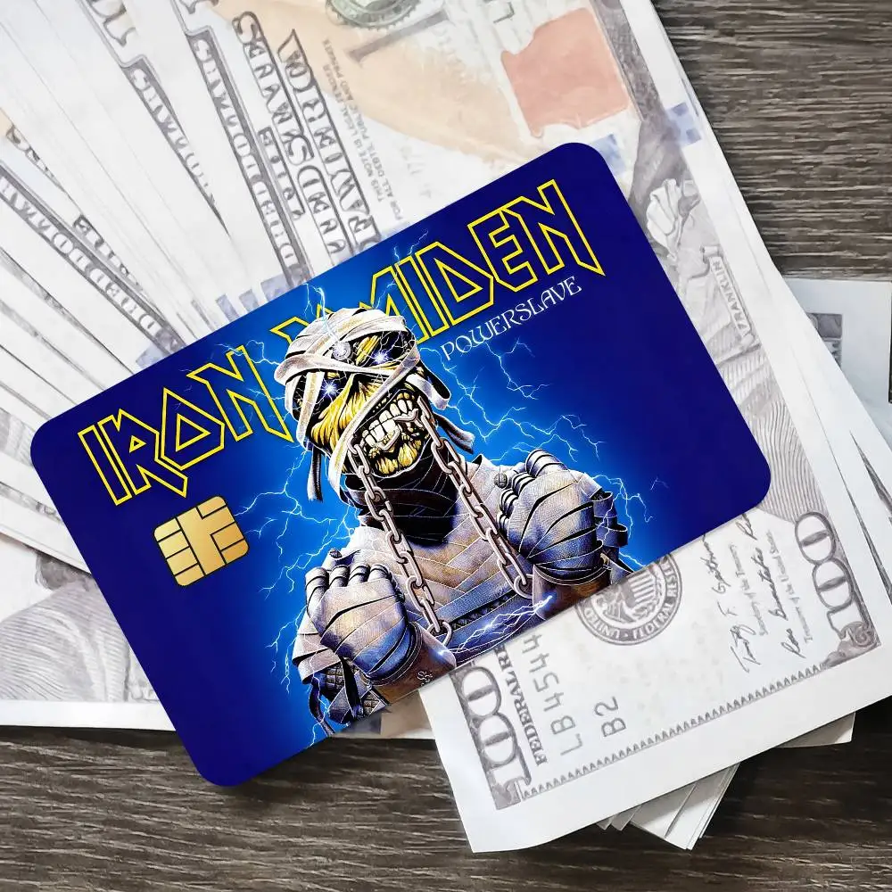 Band I-Iron Maiden Mode-Kartensticker für Bankkarten Schützende Wasserdichte Folienabdeckung Aufkleber Überraschungsgeschenk – Detail 3