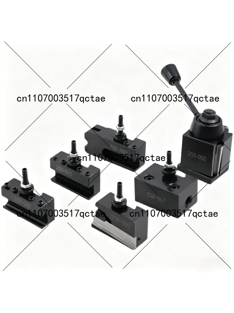 250 Wedge Quick Change Tool Holder + 5 Tool Holders 251-000 Car 111 Cut 222 Drills 333 Hinges 444
