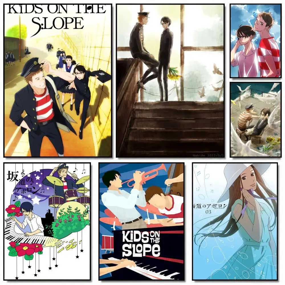 anime K-Kids on the Slope-E Painting Calligraphy Artwork for Home Bedroom Office Wall Decoration Gift
