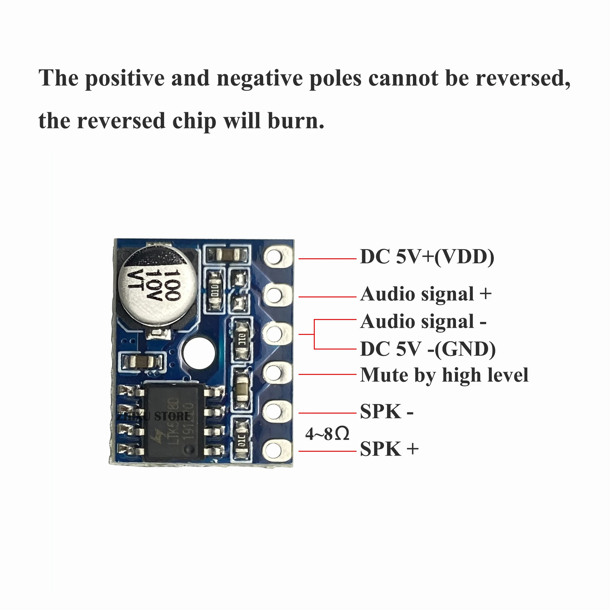 ZUIDID Digital Amplifier PCB Board Volume+Up Module For Gameboy Color Advance GBC GBA Sound Audio Amplifier Enhancement Speaker