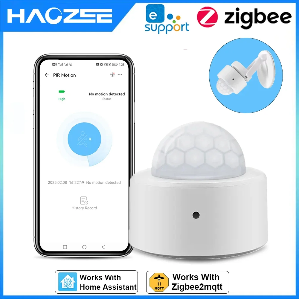 

EWelink Zigbee 3.0 Smart Pir Motion Sensor Movement Human Body Infrared Detector Security Alarm Sensor Works With Home Assistant