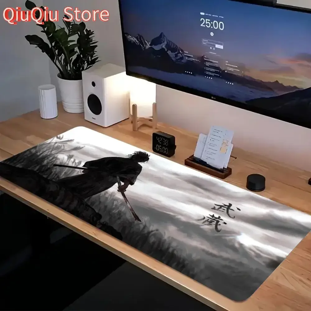 Japan Samurai Mauspad Laptop Vagabond Manga Tastatur Pad XXL Anime Mousepad PC Gaming Zubehör Schreibtisch Matte Spiel Schrank Auto