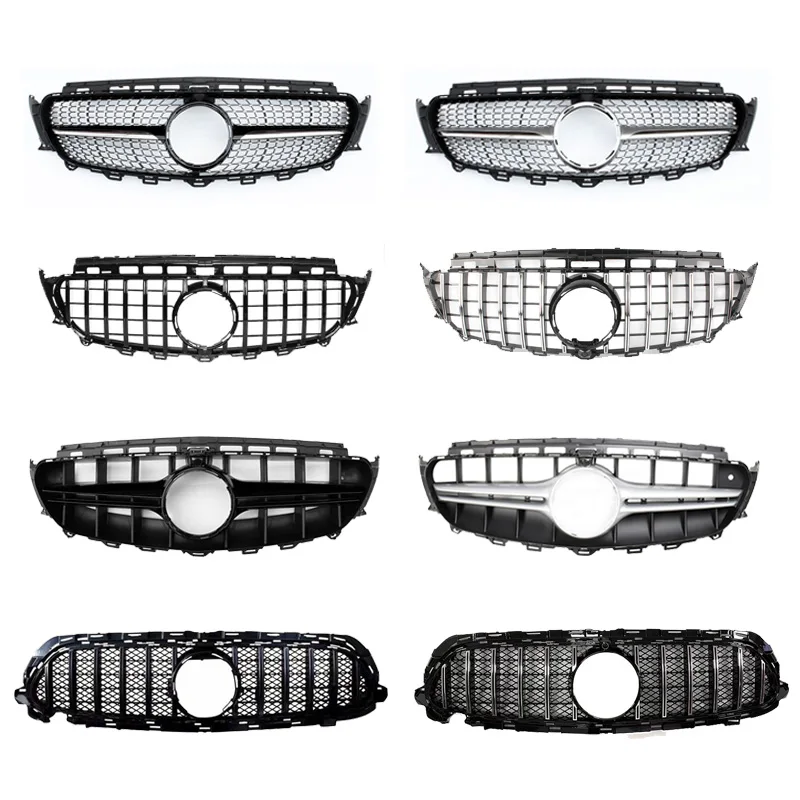 For Mercede Benz W213 E200 E300 E250 E320 E350 E400 E43 E450 W238 2016-2020+ Front Bumper Grille Facelift Grill GT AMG Modified