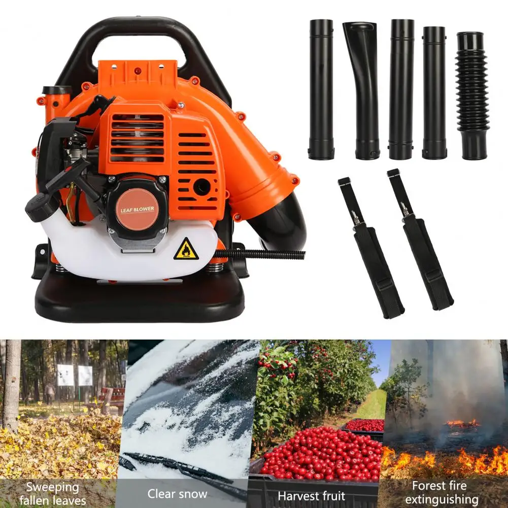 Backpack Leaf Blower, High Power 2 Stroke Strong Wind Force ,ABS Backpack Snow Blower For Garden,1.25kw,Ergonomic,Rust Resistant