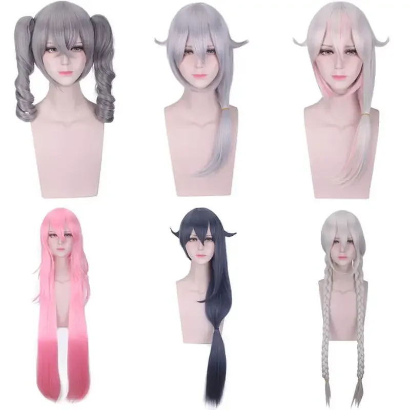 

Game honkai impact 3 cosplay wig Bronya zaychik Kiana kaslana Fuka Yae Sakura synthetic hair Halloween party wigs