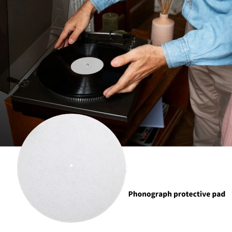 وسادة دوارة عالية الاحتكاك، وسادة متينة من الصوف، حصيرة غير قابلة للانزلاق لتعزيز وضوح الصوتيات