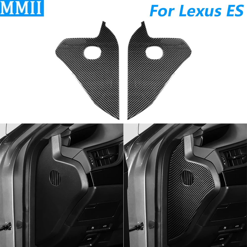 

Для Lexus ES ES200 250 260 300h 350 200 2018-2025: накладка на переднюю боковую панель приборной панели из углеродного волокна, аксессуар для автомобиля, наклейка