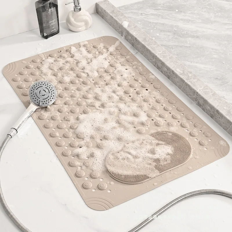 

For Bath mat Suction cup mat Bathroom non-slip floor mat Household toilet Suction cup, massage foot pad Shower room bath