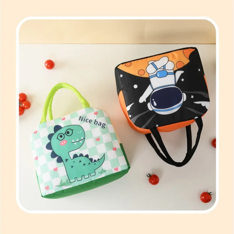 

Student Children 3D Cartoon Insulated Bag - Portable Bento Meal Picnic Lunch Box Storage Bag
