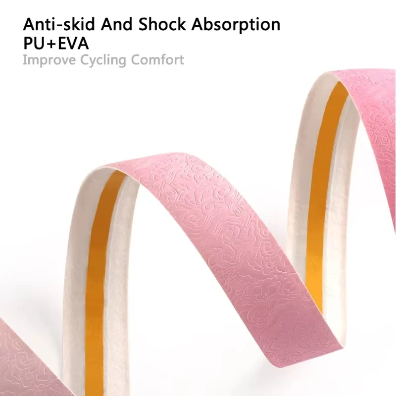 จักรยานเสือหมอบพร้อมแฮนด์แบบมีสายรัด แถบพันรอบ ดูดซับแรงกระแทก ทนต่อการสึกหรอ อุปกรณ์ดูดซับเหงื่อกันลื่น