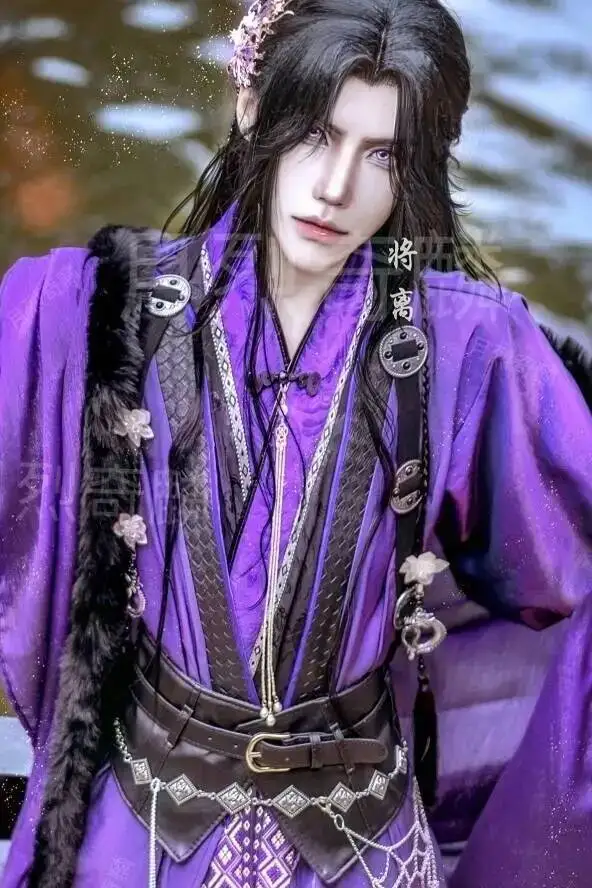 Anime Zu Shi Mo Dao Wei Cosplay Wuxian Jiang Cheng Costume Hanfu Grandmaster Of Demonic Cultivation Juvenile Ver. Halloween view 6