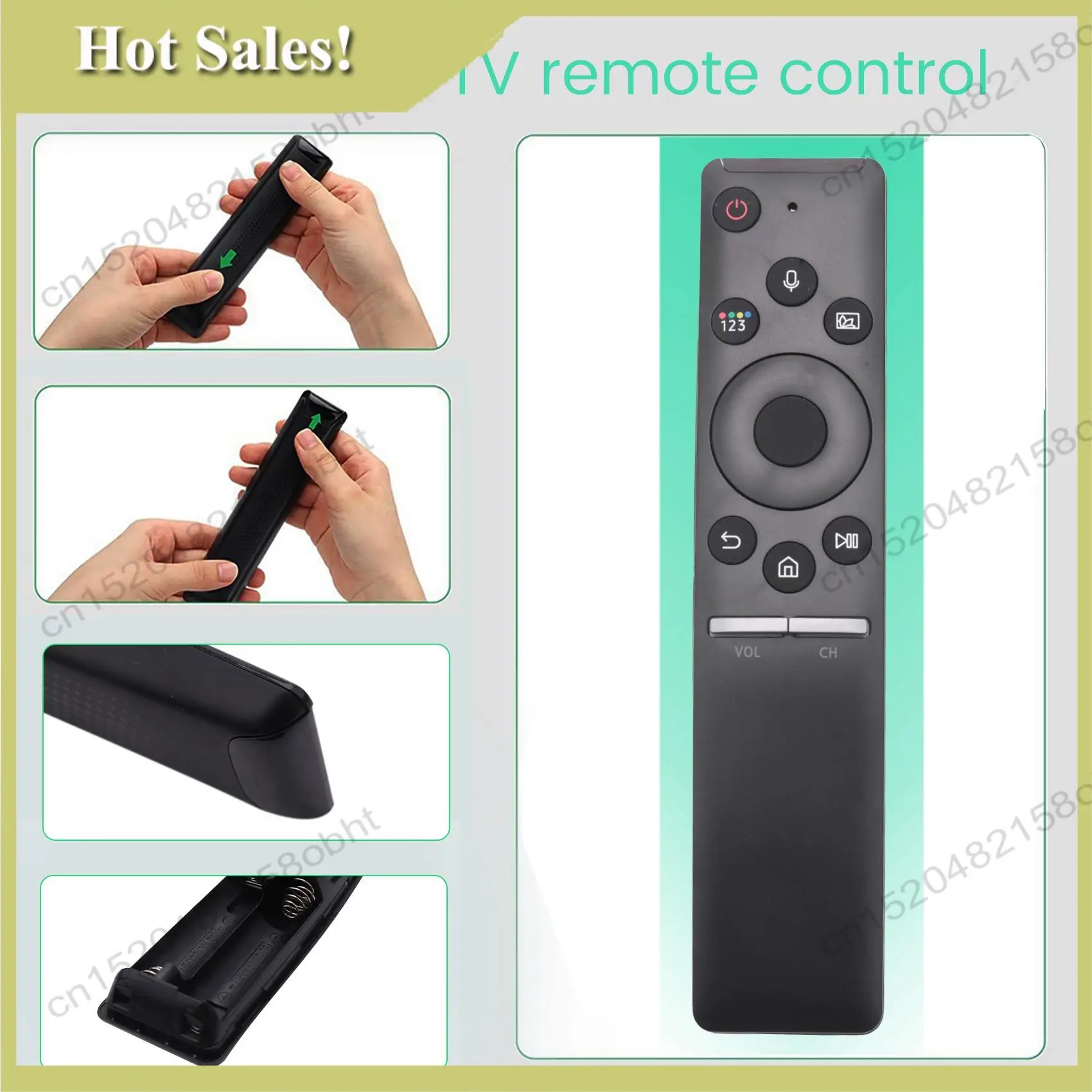 -PQWN Remote Control BN59-01298C For  4K Voice QLED Smart HD LCD TV BN59-01275A BN59-01298G/D BN59-01298J RMCSPR1BF1