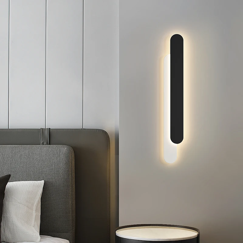 

Современный стиль, геометрический светодиодный настенный светильник, минимализм, внутренний настенный светильник для спальни, ванной комнаты, ТВ-фон, прихожая, декор гостиничного номера