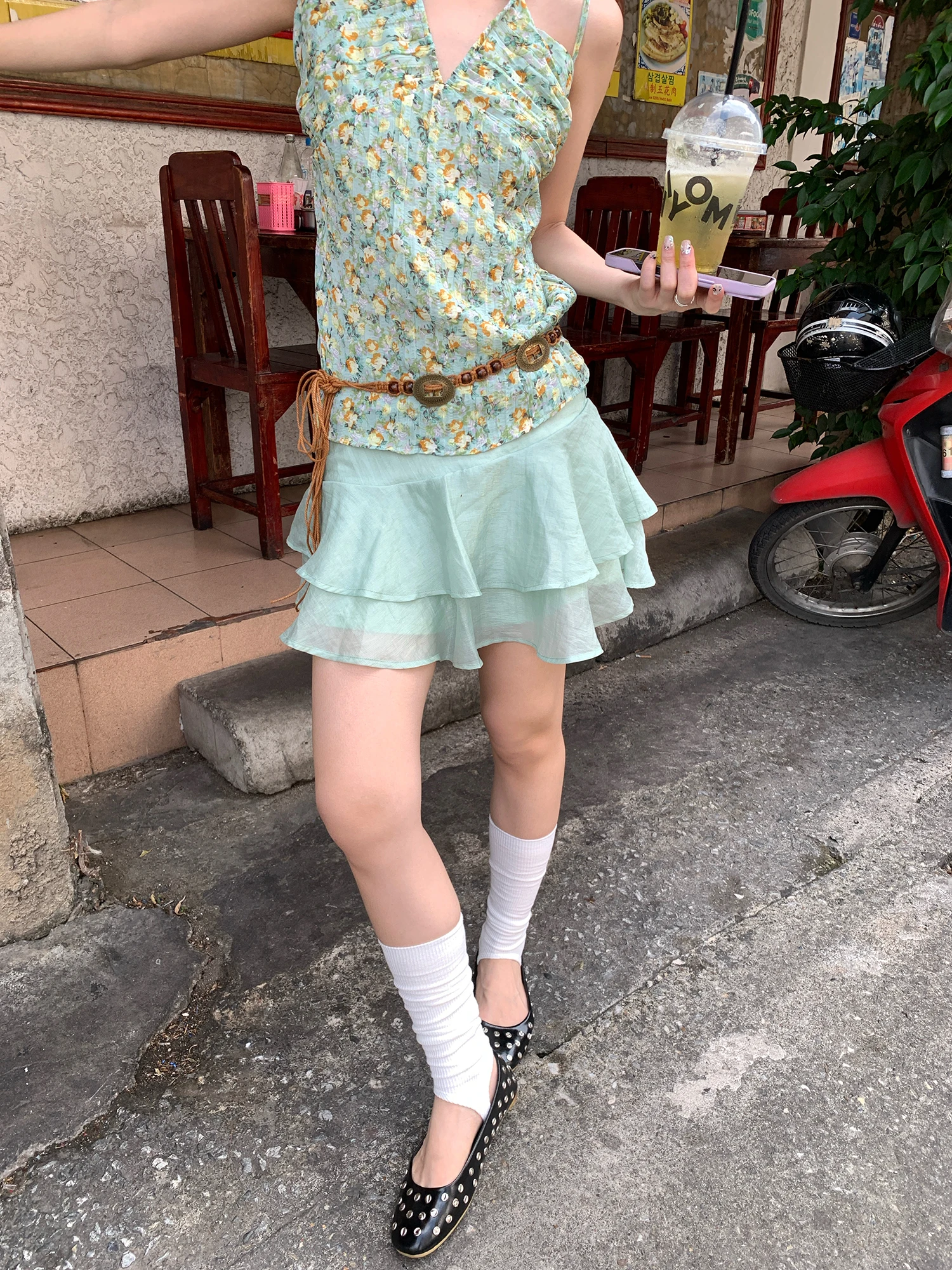 

Дизайнерская короткая юбка Design Sensation Cake для женщин, весна-лето, с завышенной талией, утягивающая, зеленого цвета, из других материалов, 100%