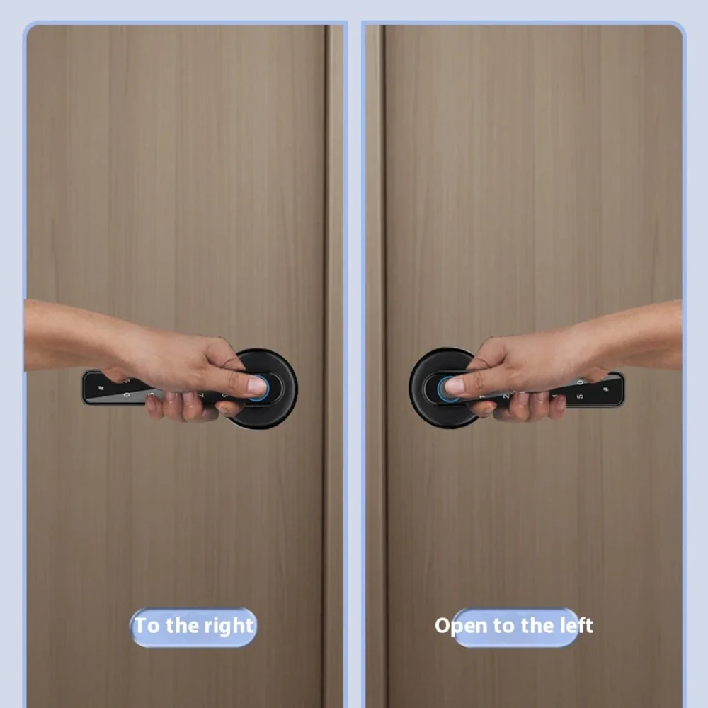 Intelligent Door Lock, Biometric Fingerprint Smart Lock with APP Unlocking, Smart Home Access Control, Tuya / TTLOCK App