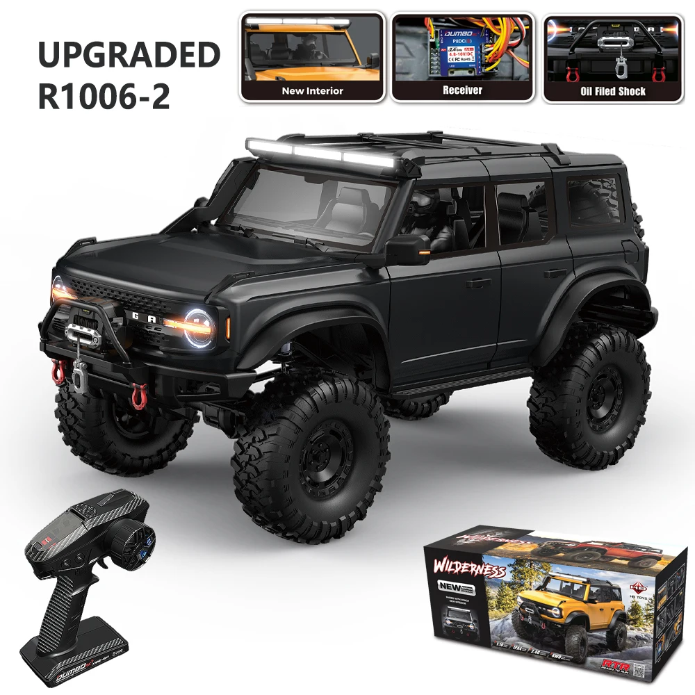 HB Rc Model 1/10 Upgrade RC Crawler 4WD RTR 2.4G Elektrische Afstandsbediening Rock Terreinwagen met Kleurrijke LED verlichting Speelgoed