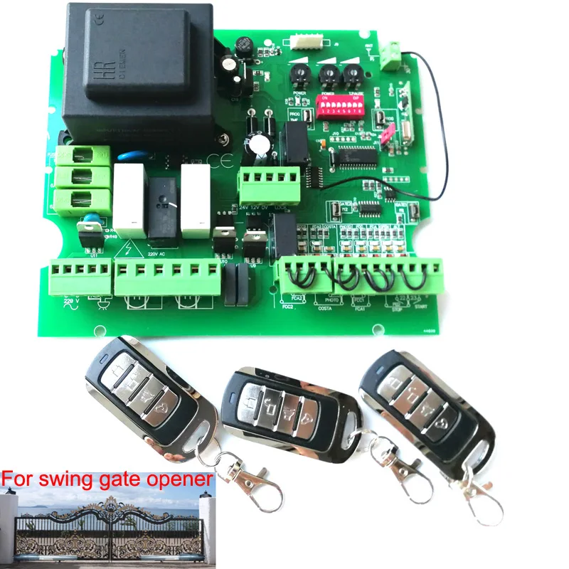 only for 110V or 220V motor!!! PCB Card Board for Automatic Double Swing Gate Opener Control Board Panel Smart Control System