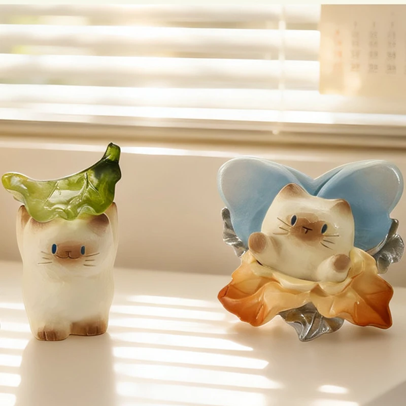 Cat Pai Full Of Vitality Series Blind Box Trendy Toys In-Vehicle Decoration Exquisite Resin Model Mystery Box Surprise Fun Gifts - view 5