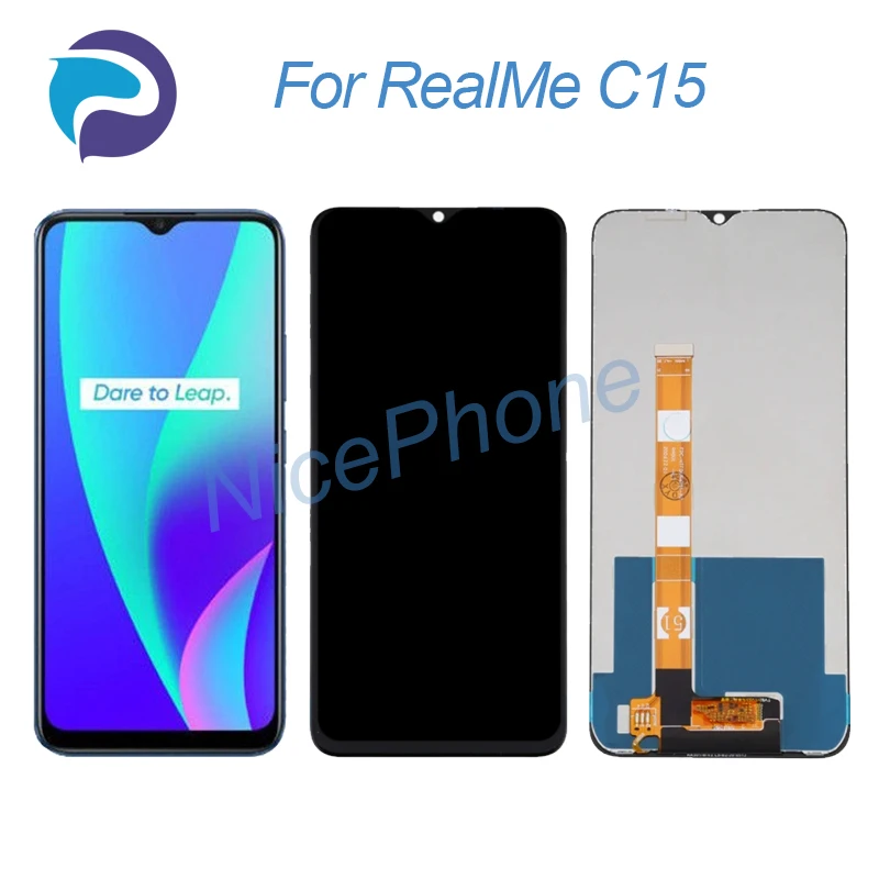 

for RealMe C15 LCD Display Touch Screen Digitizer Assembly Replacement 6.5" RMX2180 C15 Screen Display LCD