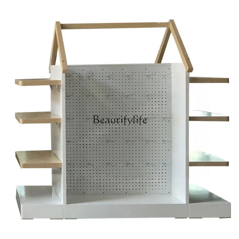 

*Nakajima cabinet display shelf special-shaped baking paint round double-sided Nakajima display cabinet