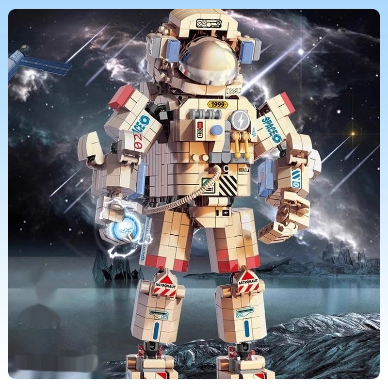 

Новый 1288 шт., набор строительных блоков «Космический астронавт», расширенная сборка, головоломка, игрушечный блок, кирпичи, креативный космический декор, модель игрушки для детей