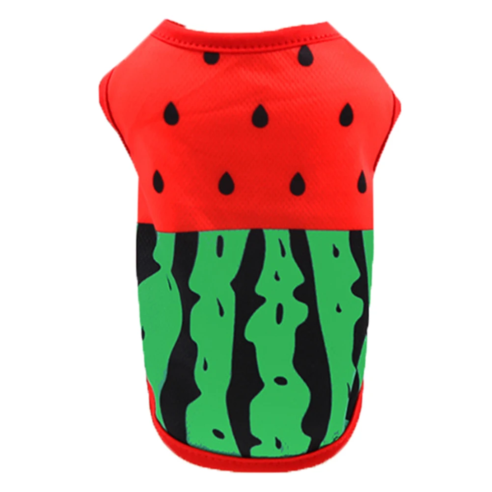 

Dog Watermelon Vest Pet Clothes Soft Coat Cute Design Comfortable Small Dogs Outdoor Spring Puppy Shirts Fashion